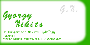 gyorgy nikits business card